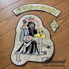 1%er MC モーターサイクルクラブパッチ アイロンパッチ チョッパー イージーライダース ヘルズエンジェルス アメリカン ダイナ ソフテイル ツーリング スポーツスター  81 support Hells Angels ワッペン