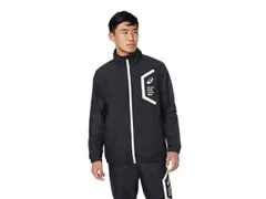 asics アシックス TEAM HEX WINDBREAKER JKT パフォーマンスブラック XS 2031E061 1 | スポーツウェア スポーツ 衣類 ウエア ウェア 男性 メンズ アウター ジャケット 裏起毛 吸温発熱素材 保温 バックウオーム 万