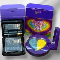 【新品未使用】アナスイ ANNA SUI アクセントカラー 002 ＆ ビビッドアイカラー 02 アイシャドウ セット シルバー＆ブルーイエロー系 限定色