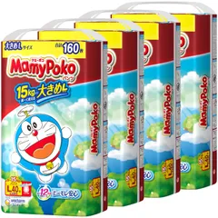 【在庫処分】Lサイズ】マミーポコ パンツ 【パンツ ドラえもん オムツ (9~15kg)160枚(40枚×4) [ケース品]