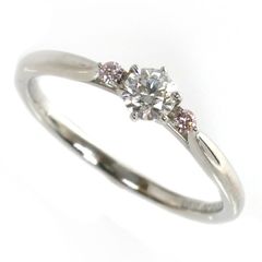 De Beers デビアスFOREVER MARK Pt950プラチナ ダイヤ リング・指輪 ダイヤモンド0.20ct ダイヤモンド0.03ct 11.5号 2.5g レディース 中古 美品