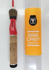 【極美品・希少】ジャッカル エッグキャスト ソフティ120（01）ロッド　竿　子供　釣りよか　EGG トラウト　エリアトラウト　管理釣り場　渓流　マス釣り場　バス　ブルーギル　ハゼ　セイゴ　メバル　カサゴ