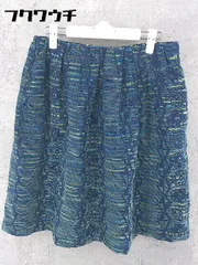 ◇ niko and... ニコアンド ウエストゴム 総柄 膝下丈 スカート サイズL ネイビー マルチ レディース 【中古】 【1002800404889】