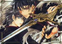 CLAMP X エックス 桃生封真 スクエア 缶バッジポストカードセット CLAMP X エックス 桃生封真 スクエア 缶バッジポストカード