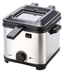 [山善] 電気フライヤー 1.5L 家庭用 卓上 コンパクト ダイヤル式 温度調
