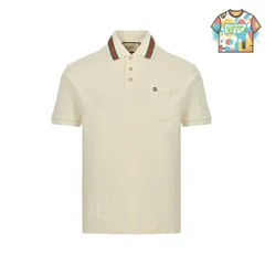 【今日WTO】ダブル G 刺繍ポロ / Double G Embroidered Polo-LA37