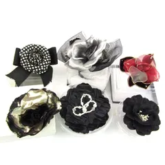 コサージュ 6点セット フラワーモチーフなど アクセサリー まとめて 大量 レディース 【中古】