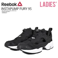 Reebok リーボック INSTAPUMP FURY 95 (インスタポンプフューリー 95) ウィメンズ レディース サイズ 復刻 モデル ミッドカット スニーカー カジュアル ストリート タウンユース 普段使い (ブラック/ホワイト) 100008357