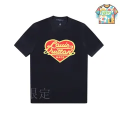 Louis Vuitton ロゴプリント 半袖Tシャツ ブラック　並行輸入 今日WTO】Louis Vuitton / ルイ・ヴィトン 新作 アルファベット