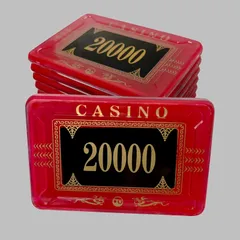 20000 TX GIRL アクリル製 ポーカーチップ カジノチップ チップ ポーカーチップ 10枚 セット ポーカー カジノ 14色