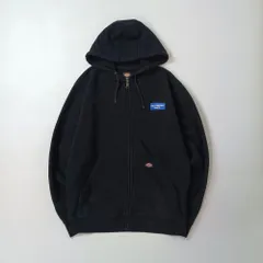 Dickies ディッキーズ フルジップパーカー スウェット 裏起毛 カンパニーロゴ ブラック L
