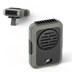 USB-A/USB-C対応 静音 LED風速段階/残量表示 小型 【4way】手持ち/腰掛け/首掛け/卓上 軽量 ウエストファン 携帯扇風機 熱中症対策/屋外作業/アウトドア ベルトファン【2025昇級版】3段階風量調節可能 ギフトにも最適【日本語取扱説明書付