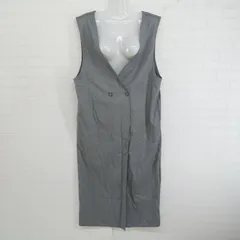 ◇ classicalelf クラシカルエルフ Vネック ノースリーブ ロング ジャンパースカート サイズXL グレー系 レディース E  【1305010005762】