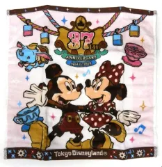 【中古】雑貨 ミッキー＆ミニー ウォッシュタオル 「東京ディズニーランド37周年記念」 東京ディズニーランド限定