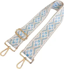 Purroo ショルダーストラップ バッグ用 太め ショルダーベルト 後付け 単品 ショルダー紐 付け替え 調節可能(スカイブルー)