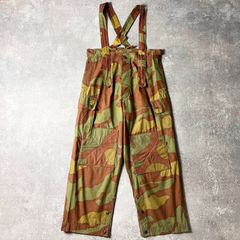 60s イタリア軍 実物 サンマルコ カモ パラトルーパー コンバット オーバー パンツ / 60年代 ビンテージ ユーロ ミリタリー カモフラ 迷彩