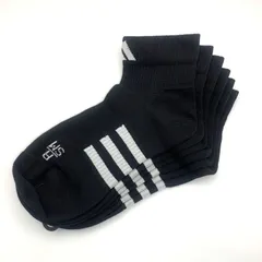◇652【新品】アディダス パフォーマンス 3Pクルーソックス 3足組 EBB57 ブラック 黒 Sサイズ 22-24cm adidas ミッドカットソックス