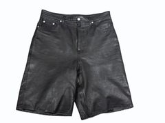 本革 レザー ショートパンツ ブラック breath badhop ゴートスキン