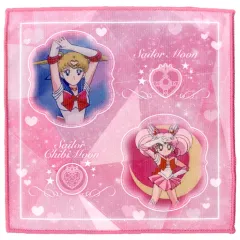 【中古】タオル・手ぬぐい(キャラクター) セーラームーン＆セーラーちびムーン アートハンドタオル 「一番くじ 美少女戦士セーラームーン 乙女の変身collection」 E賞