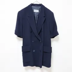 アニオナ AGNONA ヴィンテージ ジャケット テーラード ロング 紺系 x952428nのサムネイル