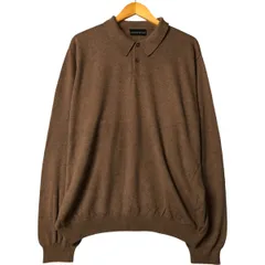 古着 クラフトアンドバロー croft&barrow ポロニットセーター メンズL相当/eaa434127