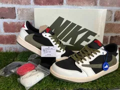 [鑑定済み] Travis Scott x NIKE/トラヴィス スコット/ナイキ/WMNS Air JORDAN 1 Low OG Olive/エアジョーダン/DZ4137-106/us10/27cm