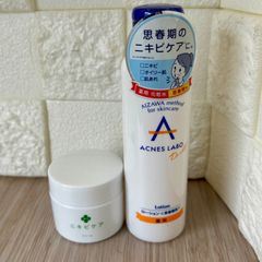 ニキビ予防 2点セット　アクネスラボ　薬用ニキビケア ローション（思春期用）　ニキビ予防×ニキビ跡ケア クリーム