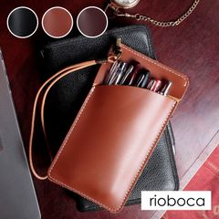 本革ペンケース レザーペンケース スマート スリム 薄型 rioboca