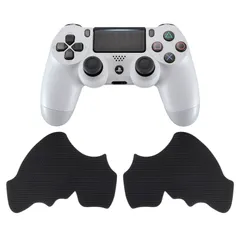 【数量限定】コントローラーではなく、eXtremeRate ps4コントローラーに対応用滑り止め汗吸収グリップ、ps4 SlimProコントローラーに対応用プロなテクスチャード加工のソフトラバーハンドルグリップ-グリップ感を向上【ブラック】