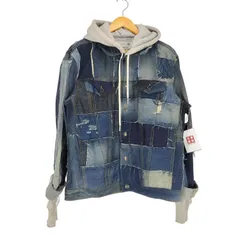 ディーゼル DIESEL D-OWNHILL55 パッチワークデニムジャケット メンズ  L