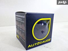 【新品未使用！】オートゲージ Autogauge 油圧計 60Φ スモークレンズ 追加メーター 電子式 黒盤/赤文字 日本製モーター 箱付 棚15R1