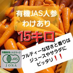 赤字覚悟の大特価セール❗15キロ有機人参