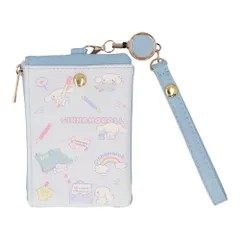 ☆ シナモロール ☆ キャラクター キー＆パスポーチ パスポーチ リール付き パスケース キーケース 定期入れ 定期券入れ キーポーチ カードケース ミニポーチ 小物入れ キャラクターグッズ サンリオグッズ レディース 女性 女の子 学生 通勤 通学