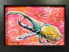 チョビベリー作 「横綱ヘラクレス」水彩色鉛筆画 ポストカード