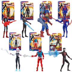 【新品未開封】 ハズブロ マーベル MARVEL スパイダーマン アクロス・ザ・スパイダーバース アクションフィギュア 7体セット 6インチ(15cm) アメコミ ヒーロー ヴィラン おもちゃ 玩具 グッズ 誕生日 クリスマス プレゼント
