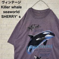 シャチプリント　ヴィンテージ　Killer whale seaworld SHERRY’ｓ