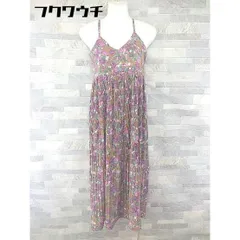 ◇ ROPE PICNIC ロペピクニック 花柄 フラワー キャミソール ロング ワンピース サイズ38 ブラウン パープル レディース 【中古】 【1103010002220】