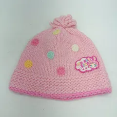 ◇ ⊇ ノーブランド キッズ 子供用 キャラクター ニット帽 ピンク サイズフリー 女の子 E  【1412090067495】