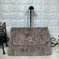 ハンドメイド　フェイクファー　ショルダーバッグのサムネイル