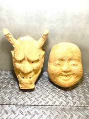 DIY 手造りの楽しさ 木彫 お面木地 彫刻の手びき