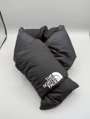 【美品】ザノースフェイス THE NORTH FACE ヌプシ ダウンマフラー ブラック スヌード 防寒