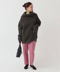 835t*美品 イエナ IENA ウール 畦BIGタートルネックプルオーバー