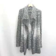 ◇ ⊇ GUESS ゲス ウエスト紐 長袖 ニットカーディガン サイズS ダークグレー メンズ E  【1502180055126】