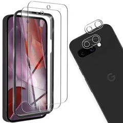 【人気商品】対応 対応 Google Pixel Pixel 9A 5G レンズ保護フィルム 9A 2枚 対応 2枚 Google Pixel 9A Google 用のフィルム 液晶保護フィルム + 全面保護 耐衝撃 極薄 ガラスフィルム 気泡ゼロ 指紋防止【
