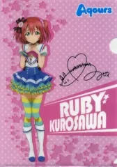 【中古】クリアファイル 黒澤ルビィ A4クリアファイル 「ラブライブ!サンシャイン!!×セブンイレブン」 対象商品購入特典