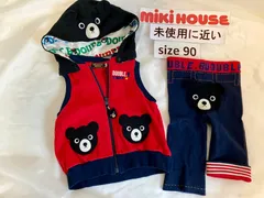 220ミキハウスmikihouse 90size 現行品　なりきりベスト　スパッツ