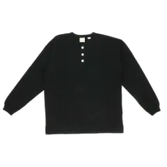 ☆ ブラック ☆ XLサイズ ☆ Goodwear USAコットン袖リブヘンリーネックロンT goodwear 長袖 tシャツ グッドウェア 2w75512 メンズ シャツ Goodwear USA ロンt シャツ 袖リブヘンリーネックロンT トップス