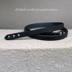 未使用⭐︎アルディー ノアール　レザーベルト allblack model