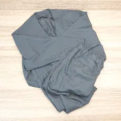 ◇ MONO-MART モノマート ポリエステル生地 シンプル 綺麗め センタープレス セットアップ サイズL ブラック レディース E  【1309040088504】