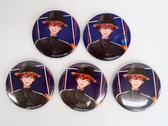 5個セット にじさんじ 3SKM×串かつ でんがな 缶バッジ 北見遊征 R:2 N:3